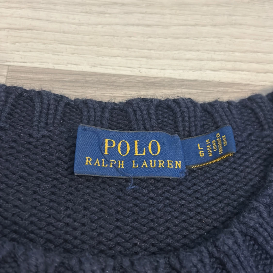 Mörkblå stickad tröja Polo Ralph Lauren American flag - 2