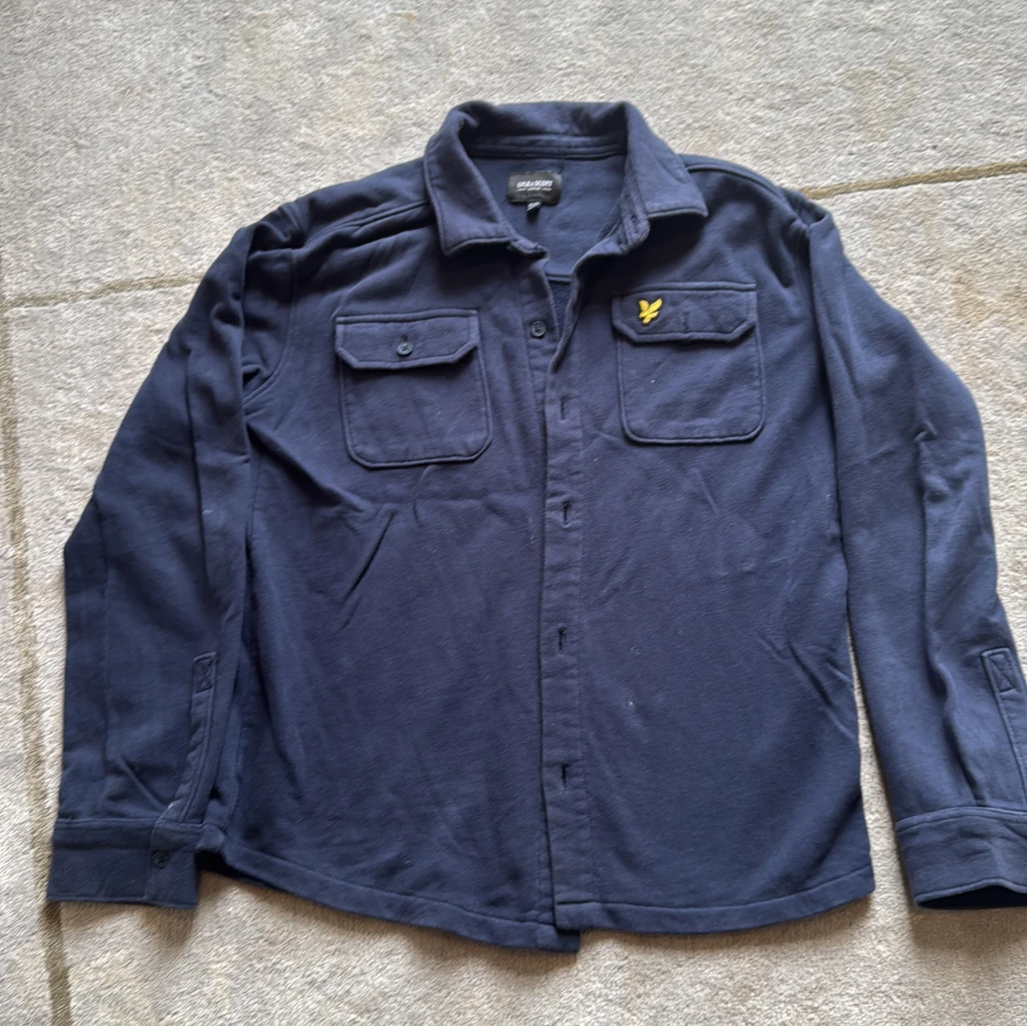 Mörkblå overshirt från Lyle & Scott
