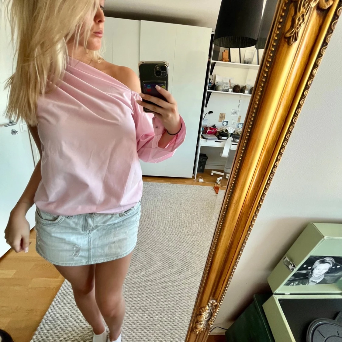 Rosa one shoulder blus - 90