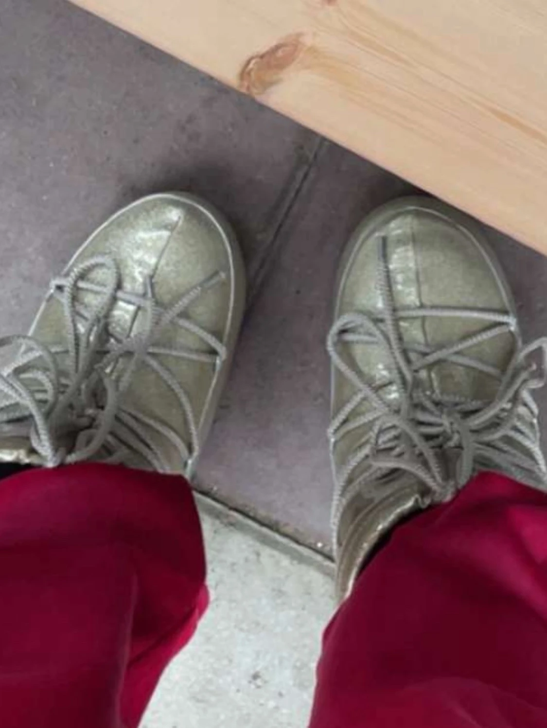 Glittriga guld Moon Boots - 3