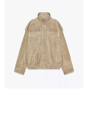 SÖKER! Beige mocka jacka  - Söker denna jacka från Zara i storlek xs eller s