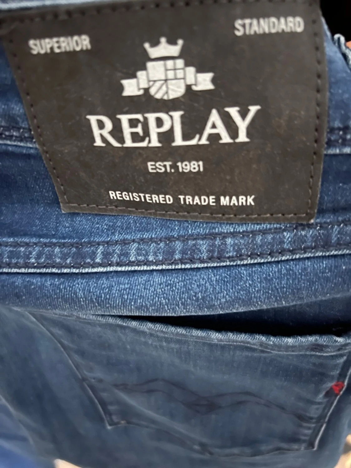 Blå Replay jeans med dragkedjedetalj - 2