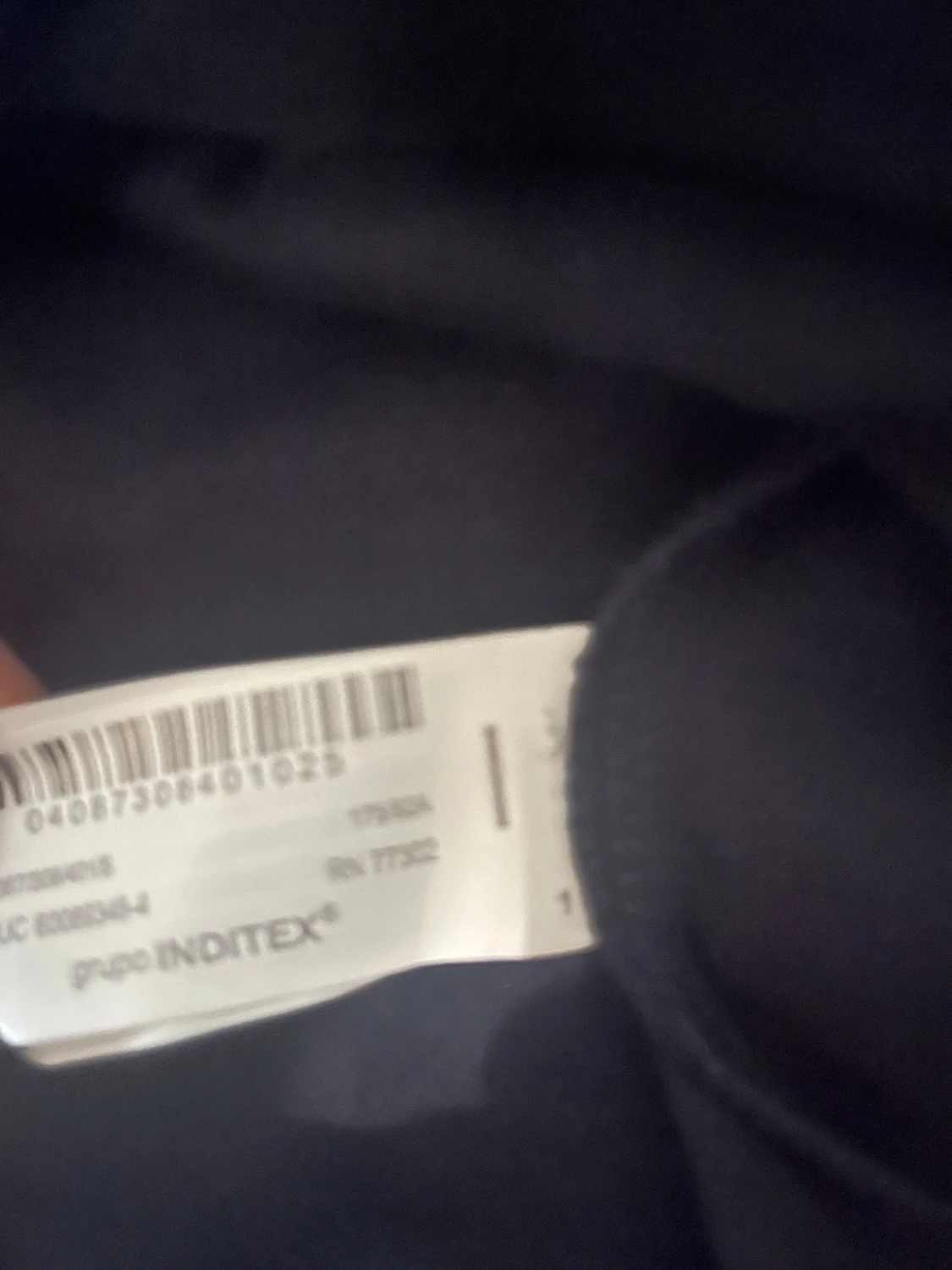 Mörkblå half zip jacka från Zara - 1