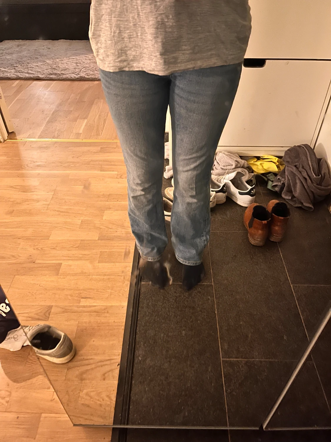 Blå bootcut jeans från lager 157 - 3