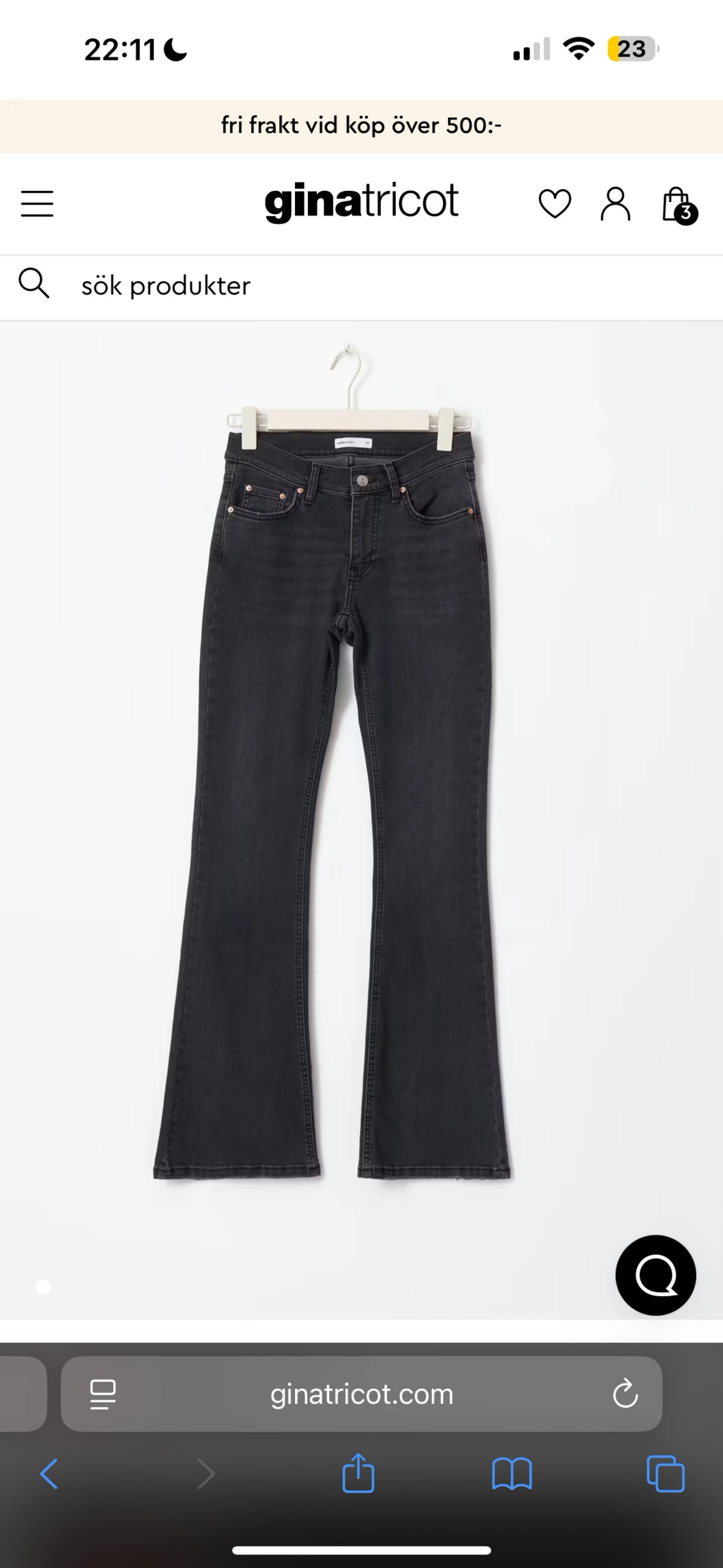 Low petite bootcut jeans Gina