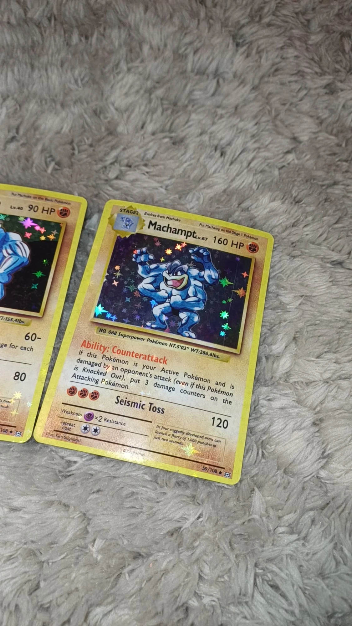 Pokémonkort: Machop, Machoke & Machamp (holo) - 3