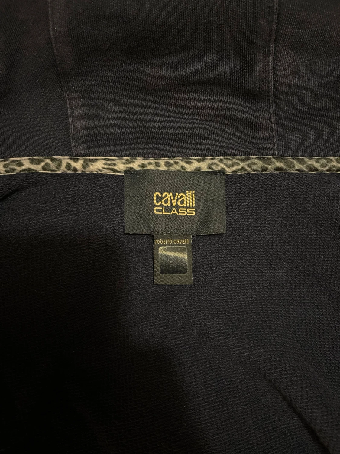 Mörkblå  hoodiejacka från Cavalli Class - 4