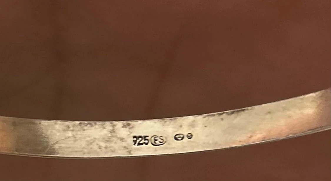 Silverarmband 925 med diskret rand - 2