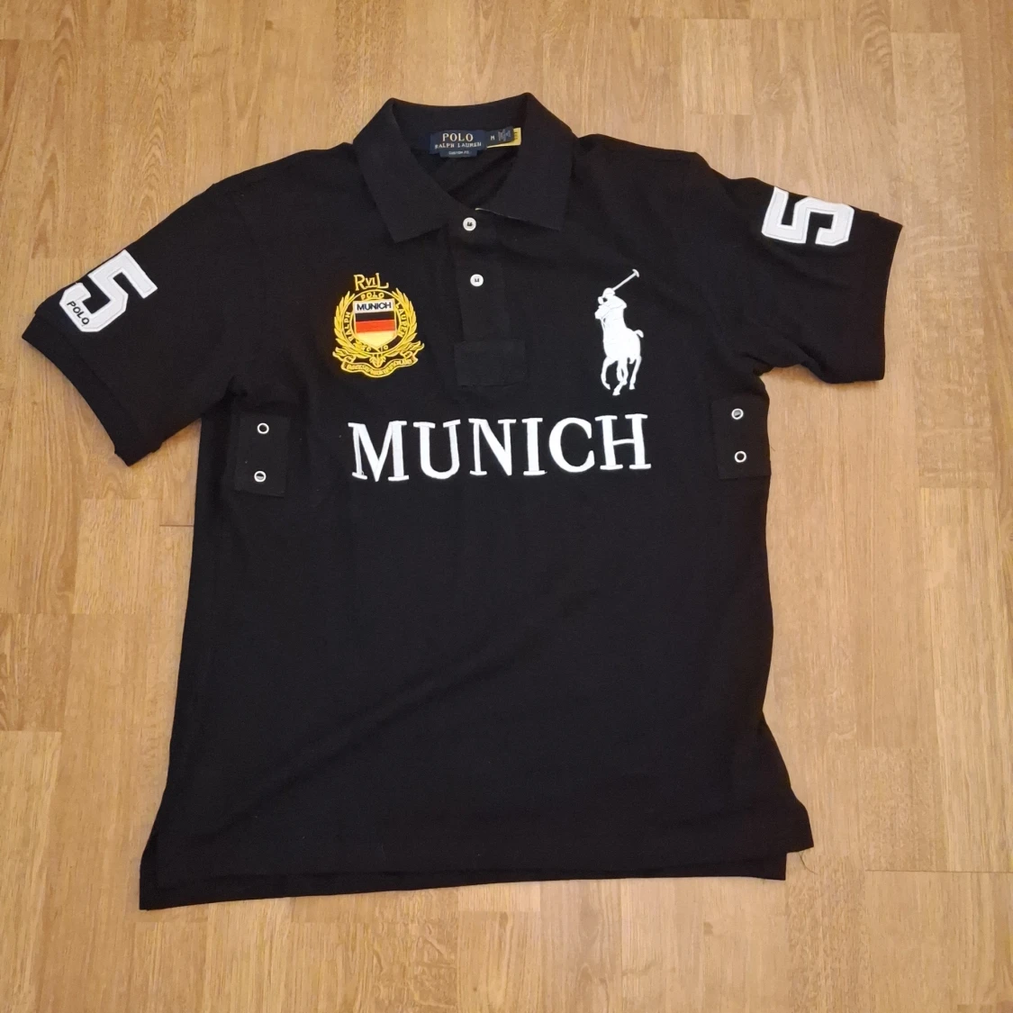 Svart Polo Ralph Lauren Munich piké