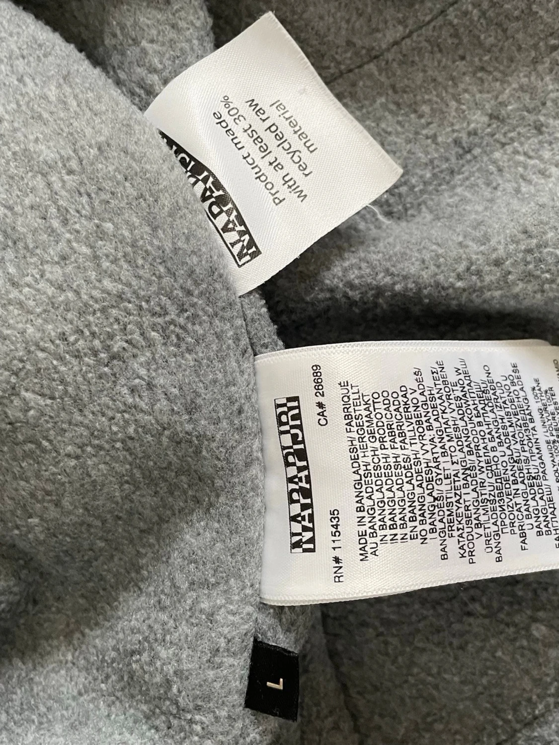 Napapijri svart parkas med fleece - 3