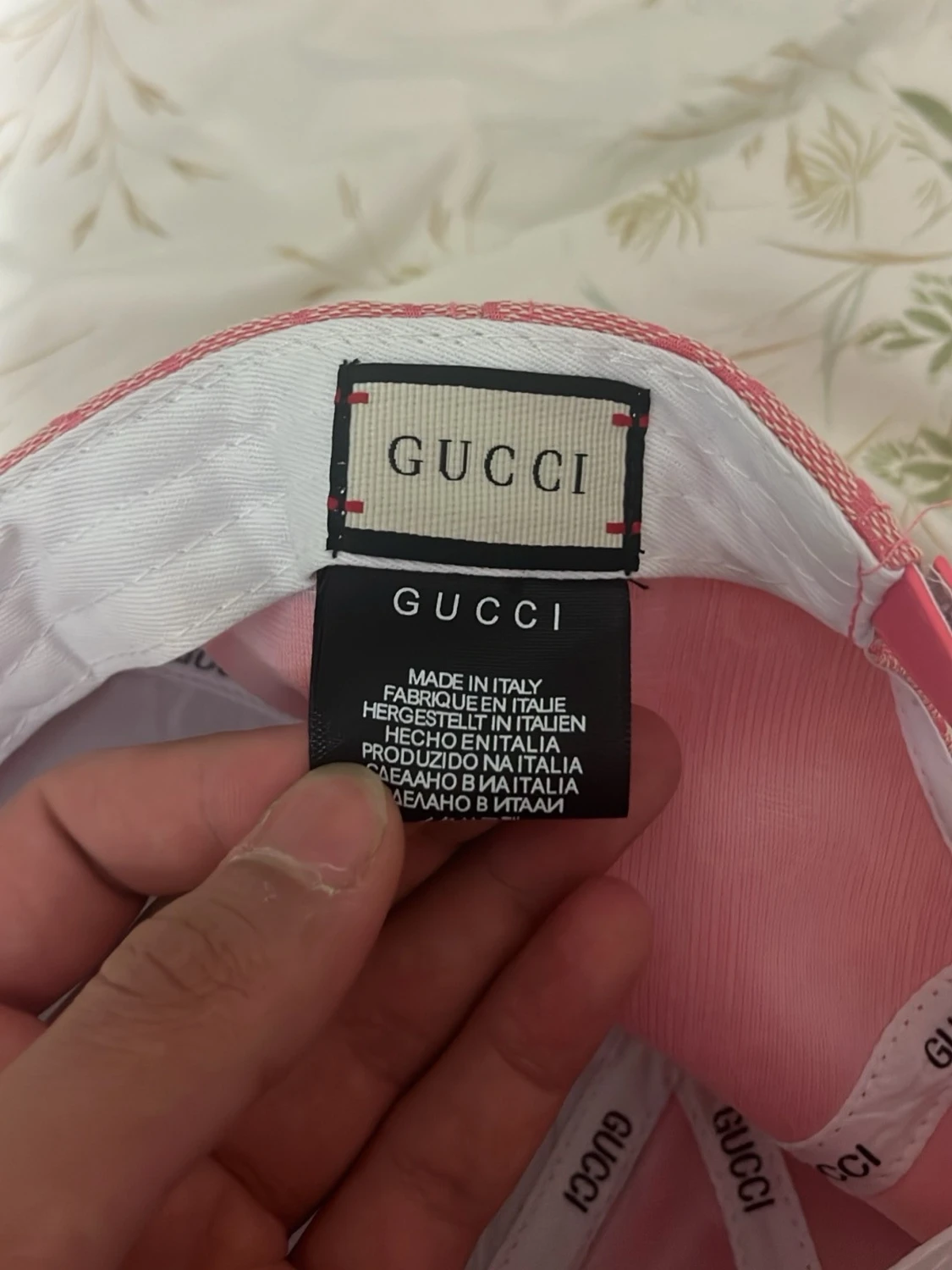 Rosa Gucci keps med monogram - 4