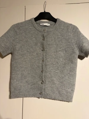 stickad tröja med silvriga knappar - stickad tröja med silvriga knappar från zara!