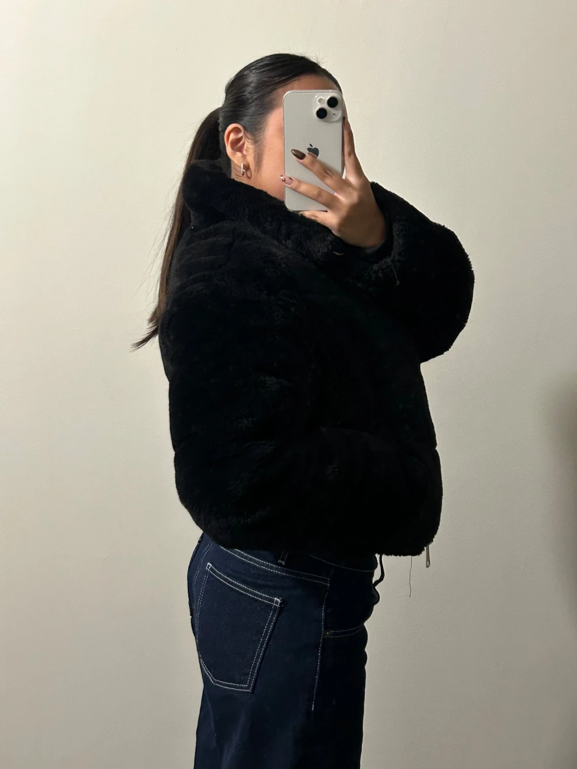 Svart teddyjacka från Pull&Bear - 2