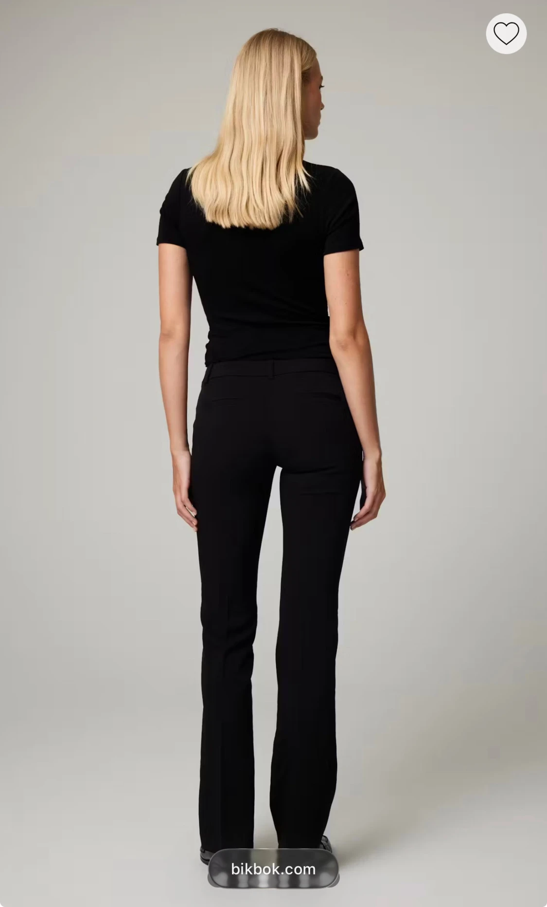 Svarta bootcut kostymbyxor Bik Bok - 1