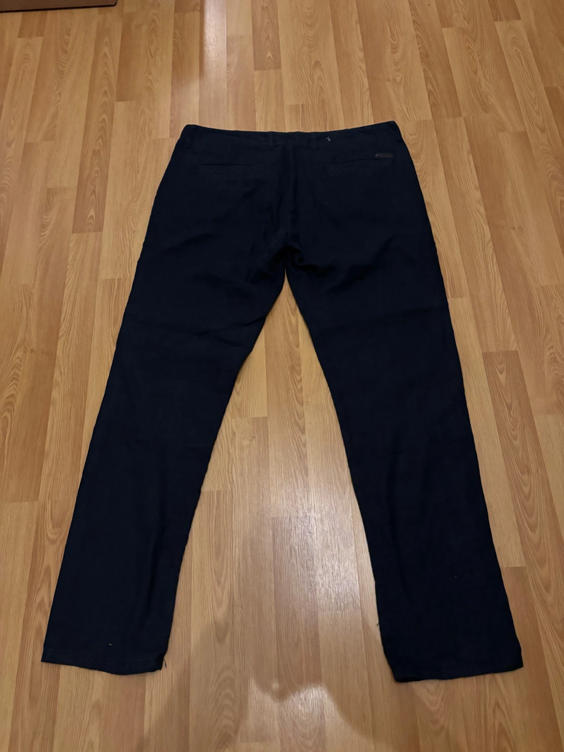 Mörkblå linnebyxor från NN07 - 2