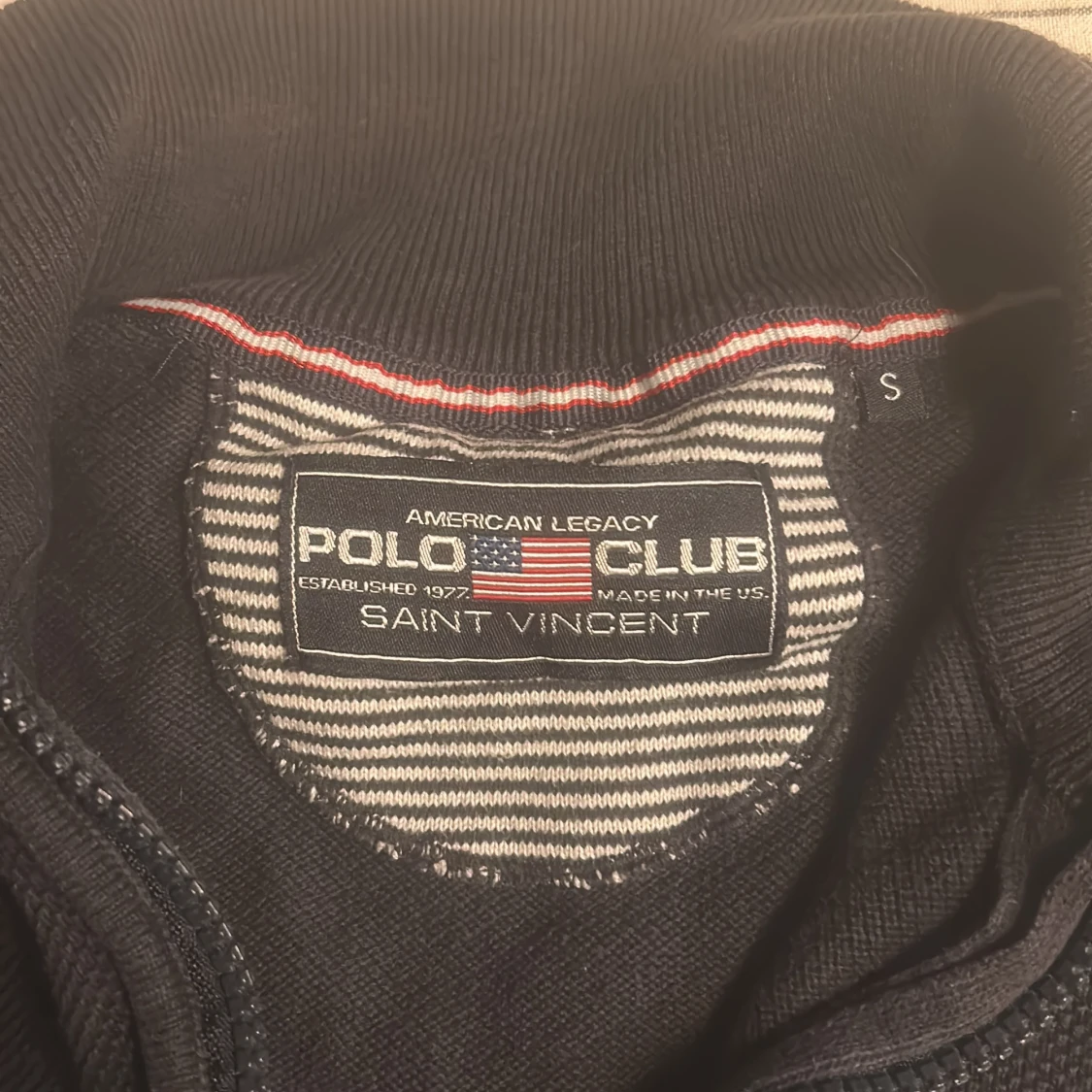 Mörkblå half zip-tröja Polo Club - 3