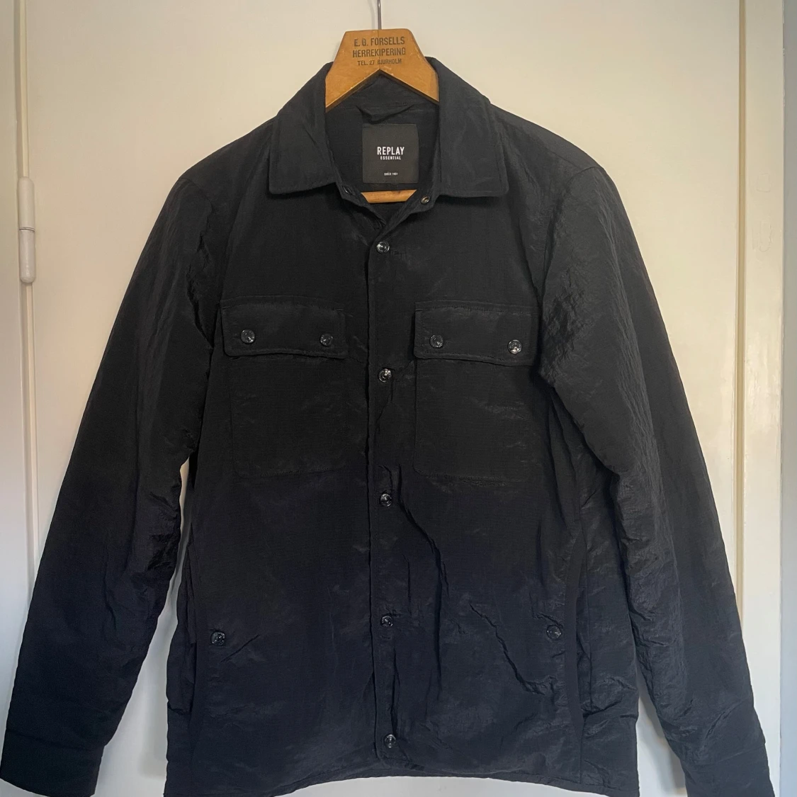 Svart overshirt från Replay