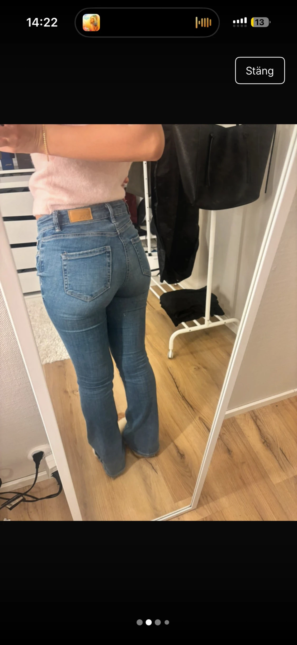 Blå bootcut jeans från Only - 1