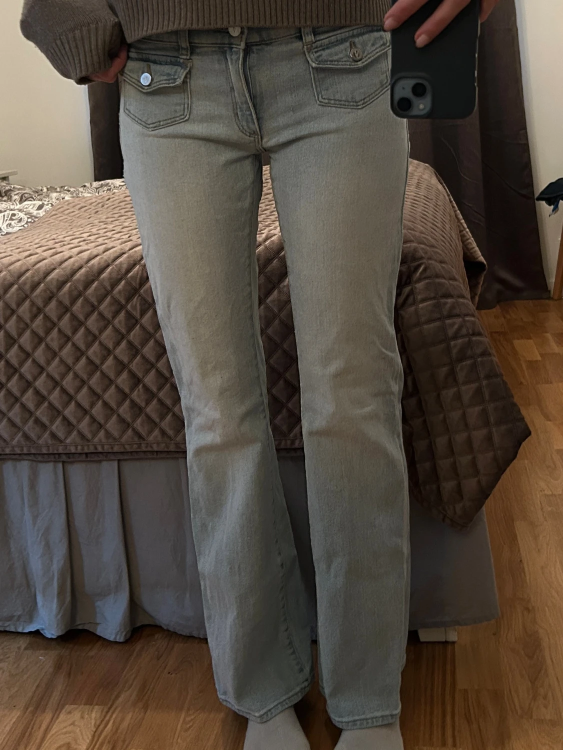 Lågmidjade bootcut jeans