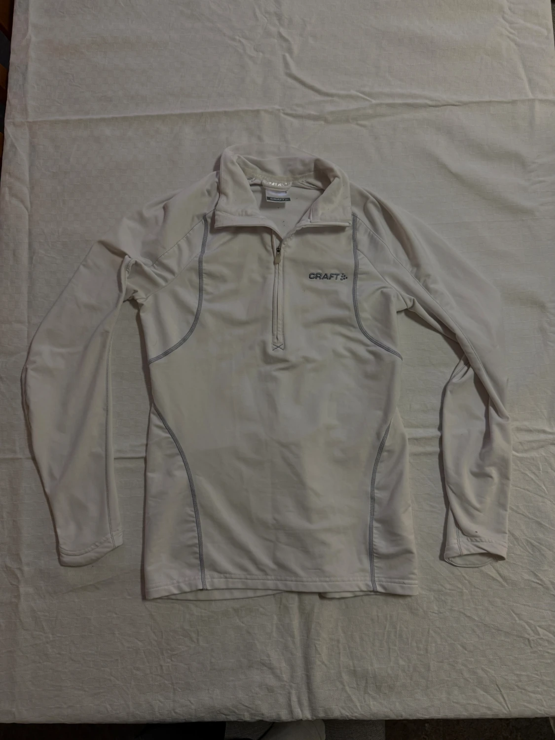 Vit långärmad träningströja Craft