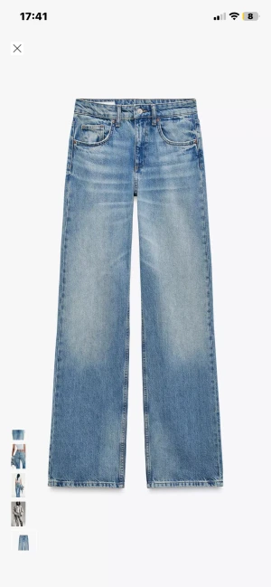 Blå wide jeans med hög midja - helt nya!Jätte snygga blå baggy jeans med låg midja. Säljer då de inte har rätt storlek❣️❣️