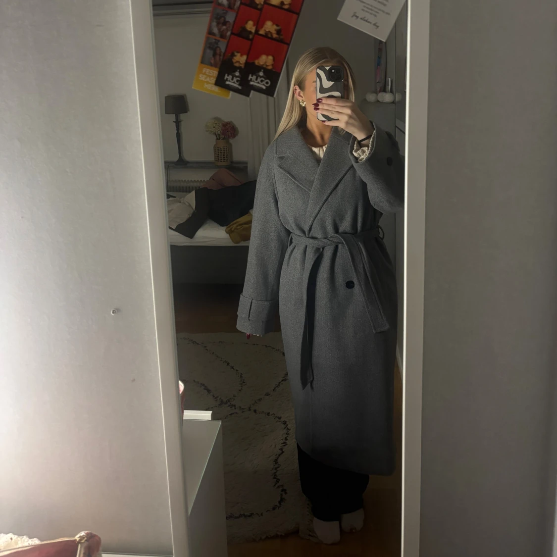 Grå lång kappa  - 2