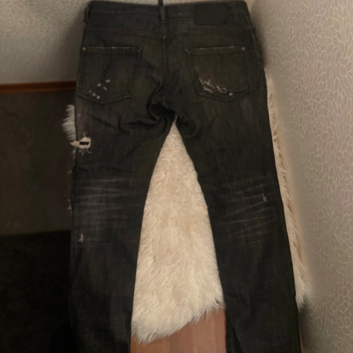 Mörk grå limiterade blacklabel Dsquared2 Jeans, stl 48 - 4