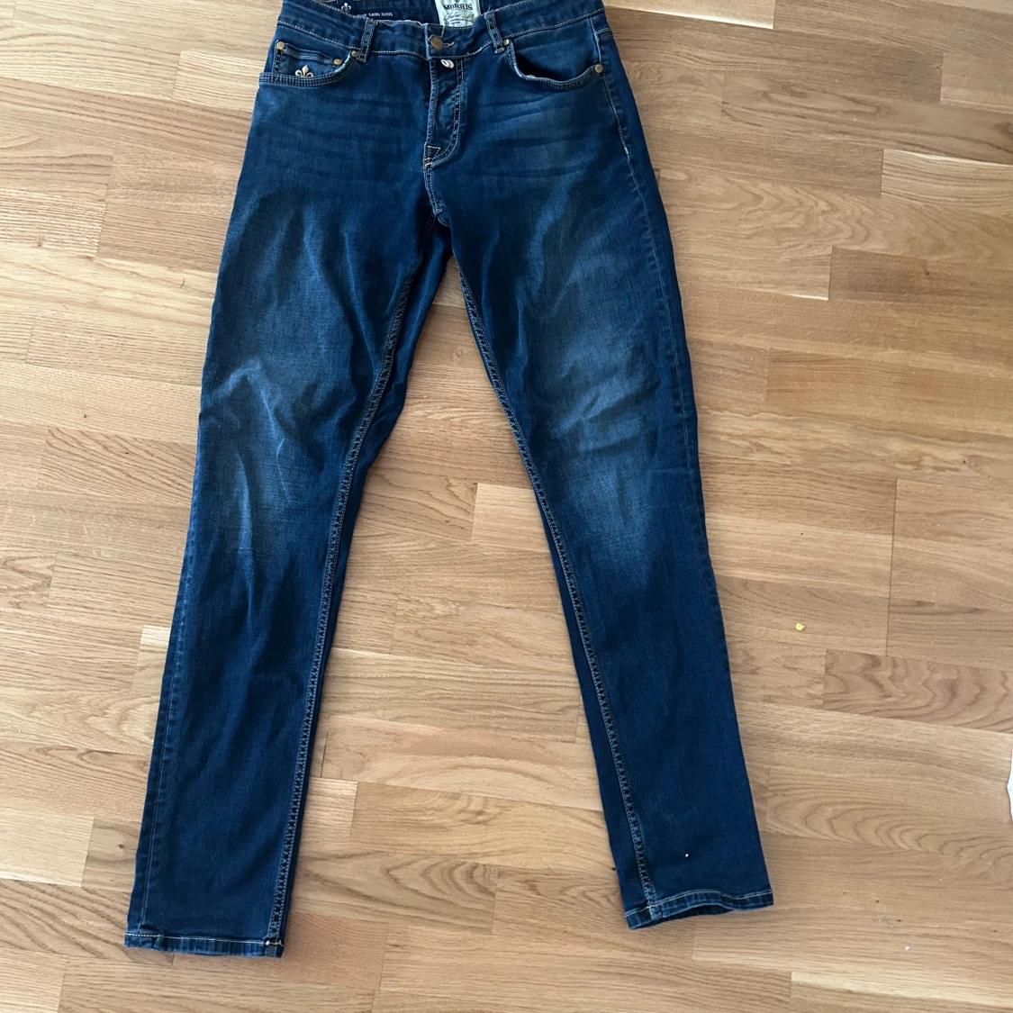 Morris Steve Satin Jeans blå 30/32