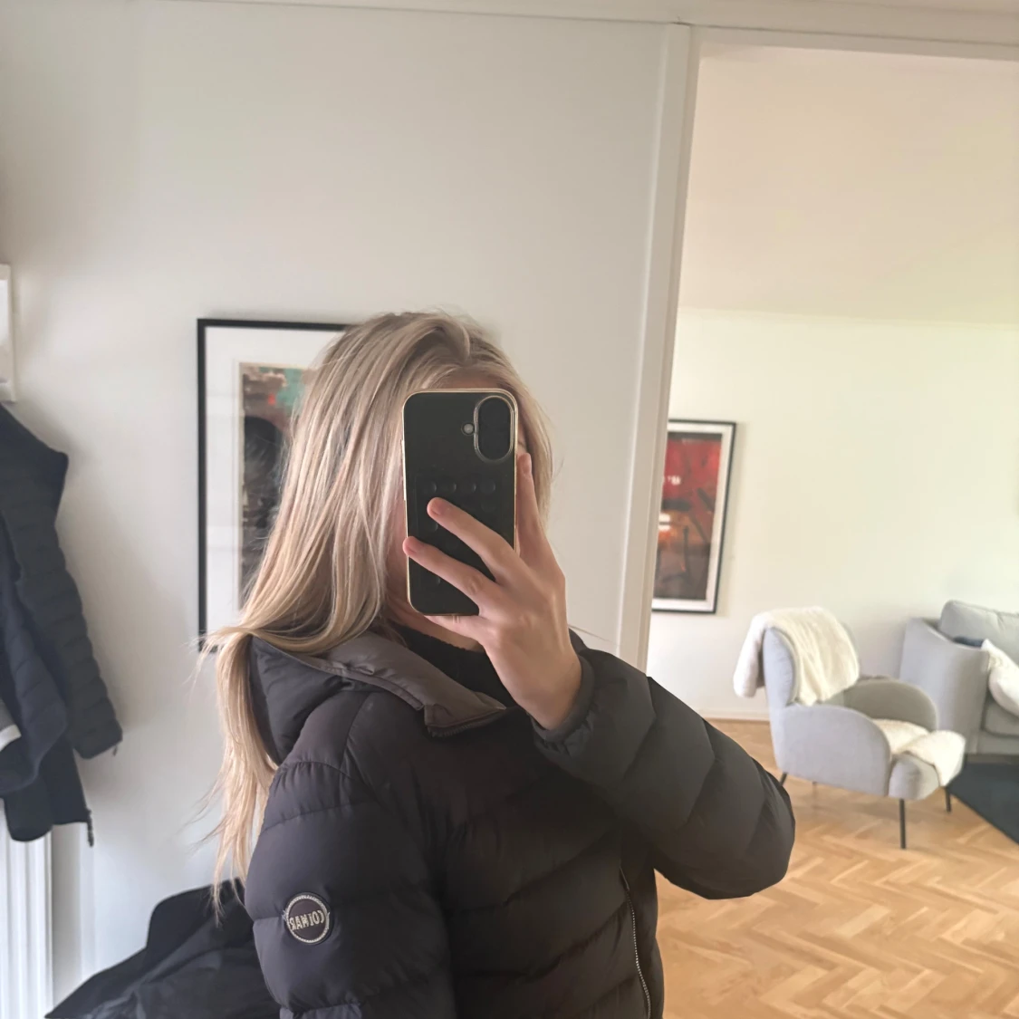 Svart pufferjacka från colmar  - 1