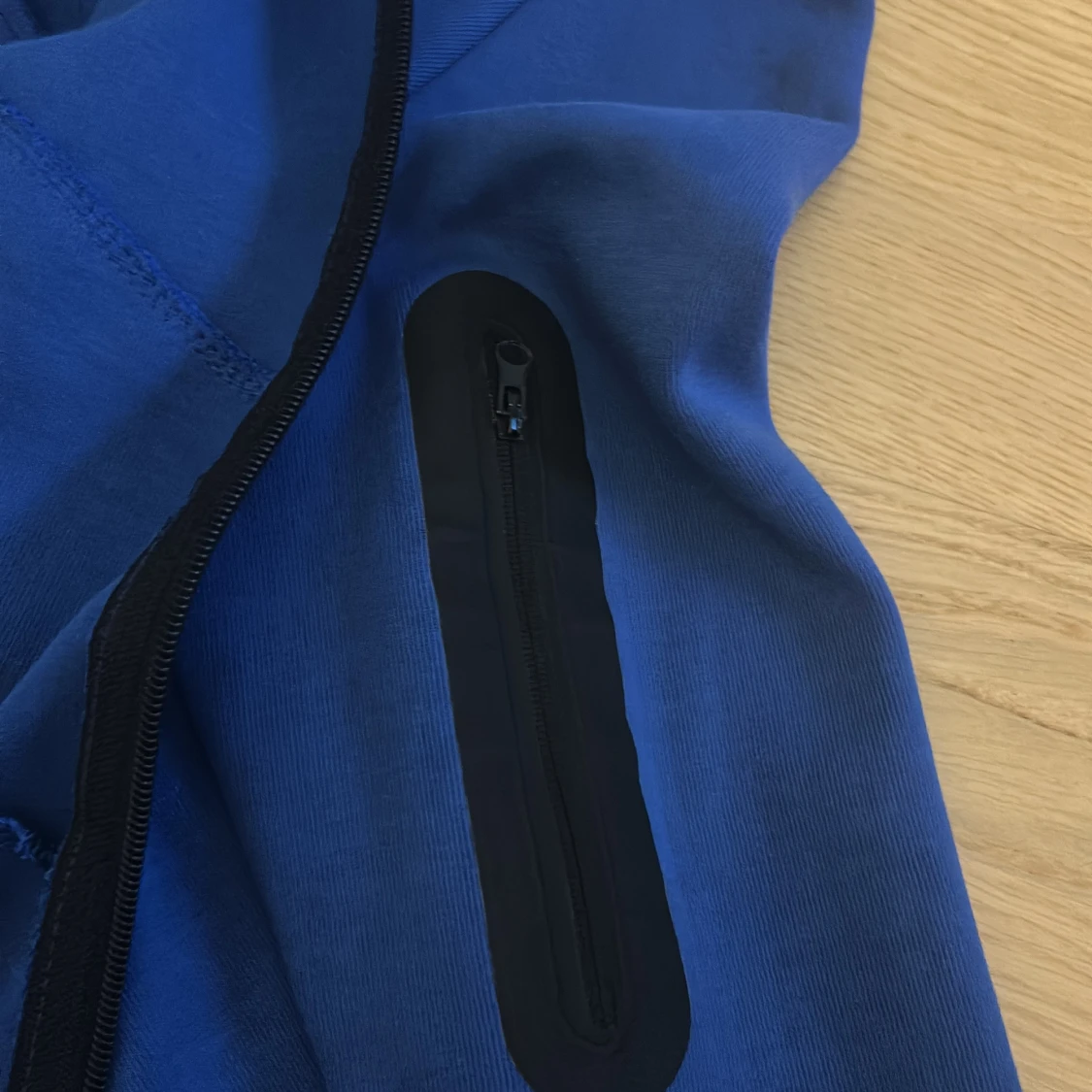 Blå Nike hoodie med dragkedja S - 2