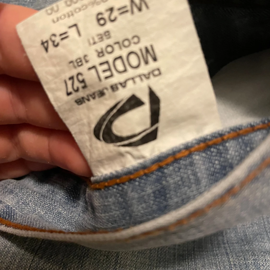 Ljusblå bootcut jeans från Dallas Jeans - 4