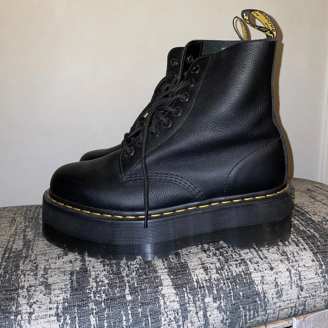 Dr. Martens svarta boots med platå - 3