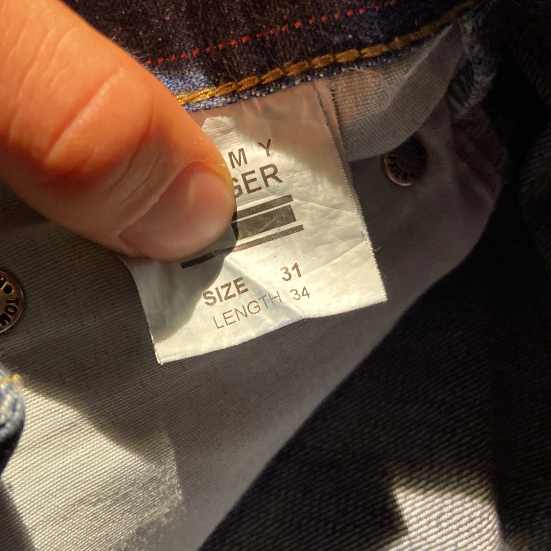 Tommy Hilfiger blå jeans straight fit - 4
