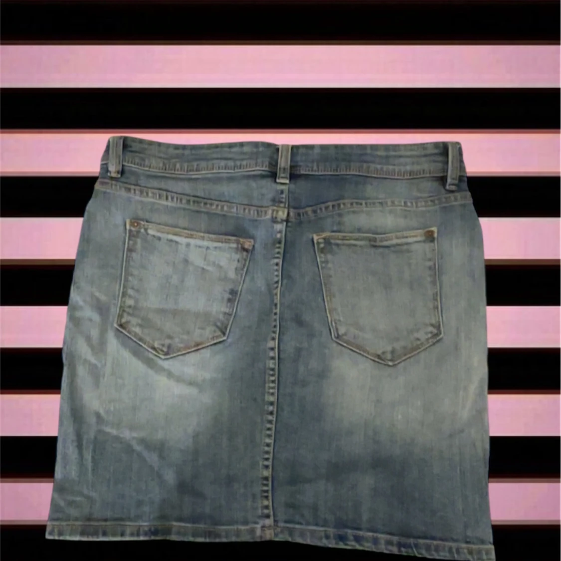 Blå jeanskjol från Lindex - 1