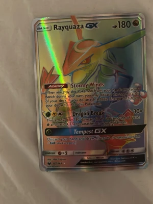 Rainbow Rayquaza GX  - Säljer detta Rainbow Rayquaza GX 