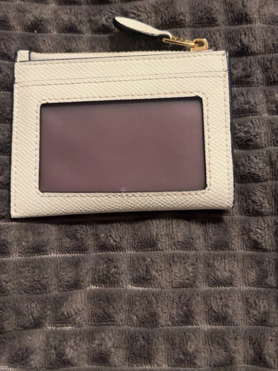 Vit kortplånbok från Coach - 1