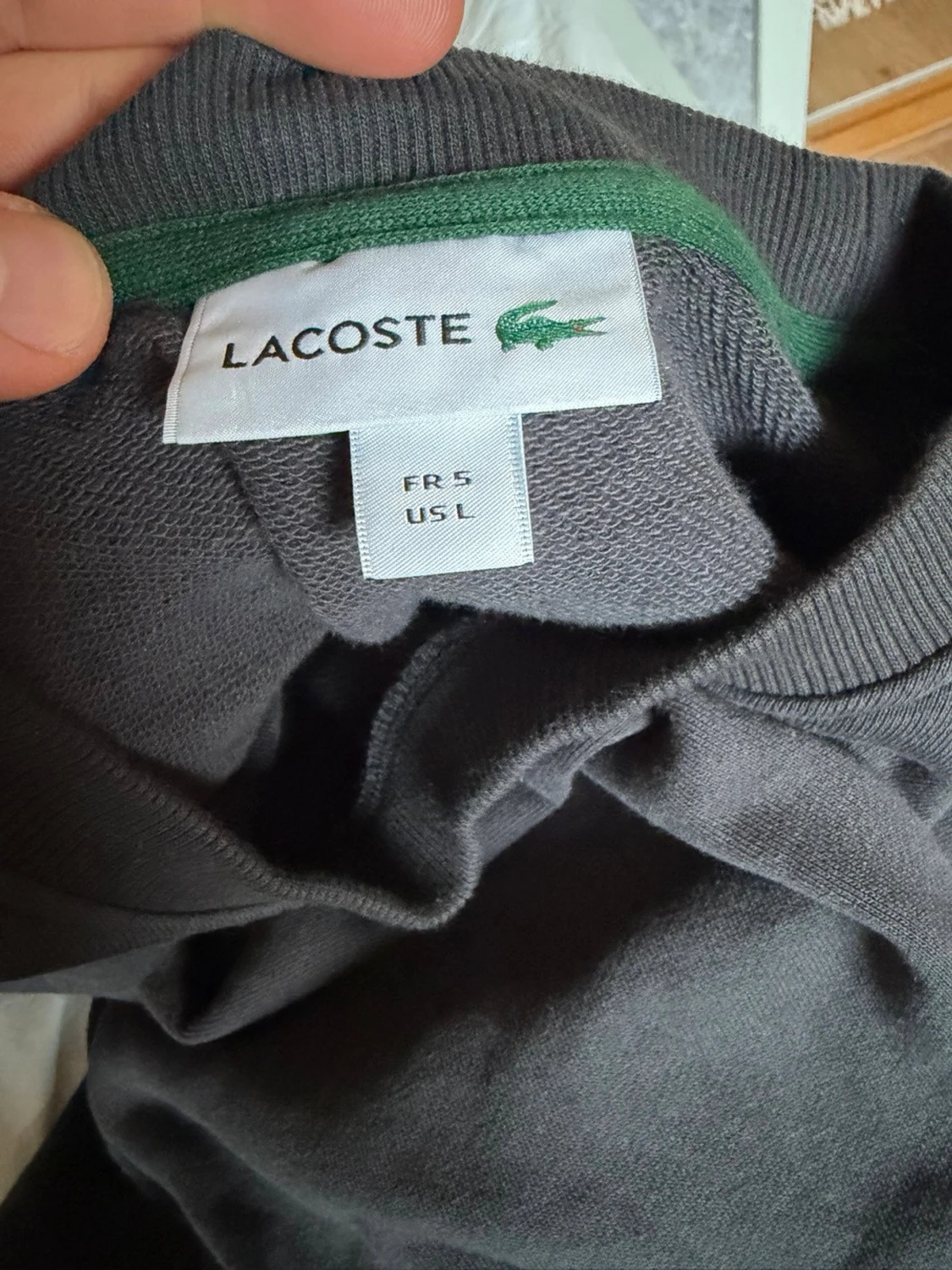 Mörkgrå sweatshirt från Lacoste - 2