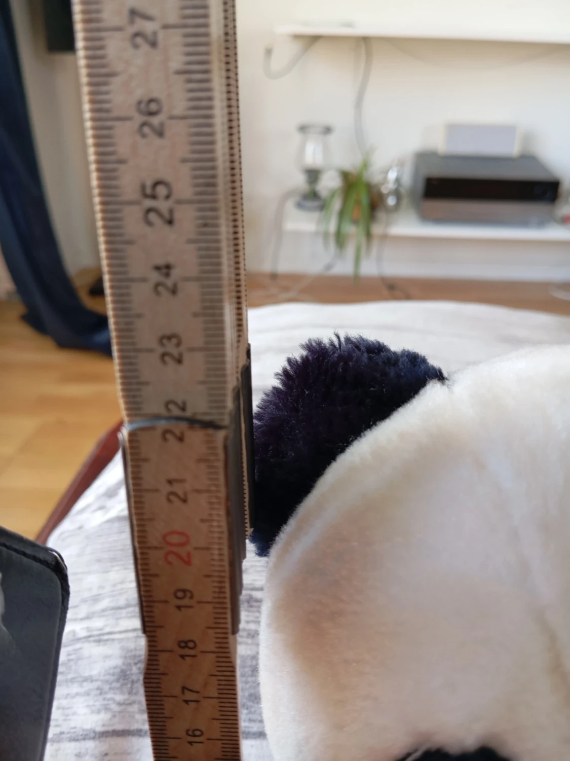 Mjuk panda gosedjur svartvit - 4