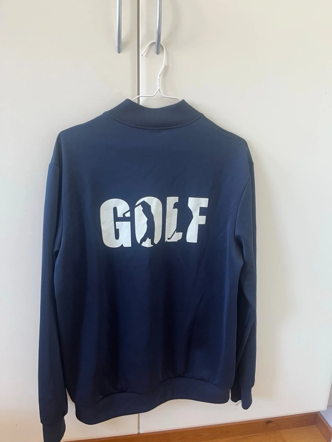 Mörkblå ziptröja GOLF tryck - 1