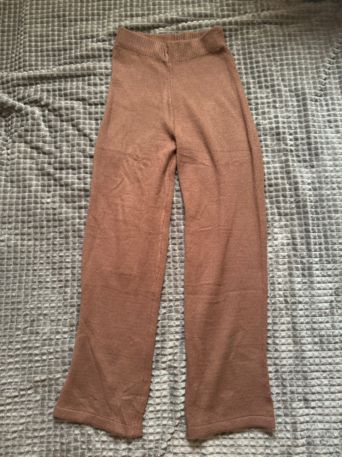 Brunt ribbat loungewear-set - 4