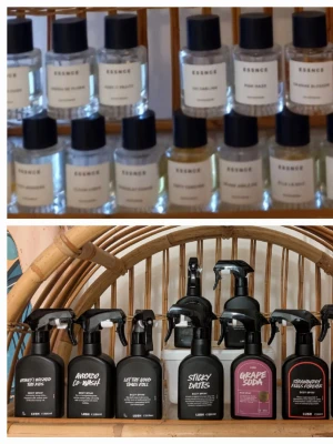 Essnce och Lushsplit 💜 - 🌸Fri frakt🌸Splittar mina Essnceparfymer och Lush bodyspray i glasdekanter med spray ✨️Säljer ej hela flaskan✨️Essnce splittas i 2/3/5 ml för 25/35/55 kr✨️Lush splittas i 3/5/10 ml för 20/30/45 kr✨️Se listor bland bilderna vilka  som finns✨️Skriv vilka du önskar så lägger jag ut som ett nytt paket