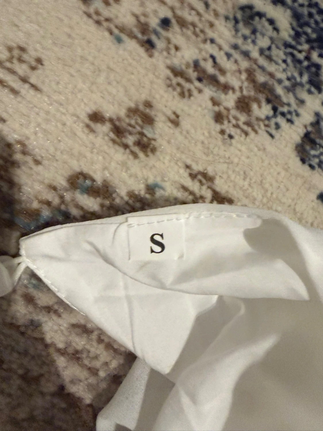 Vit långklänning med volang - 2