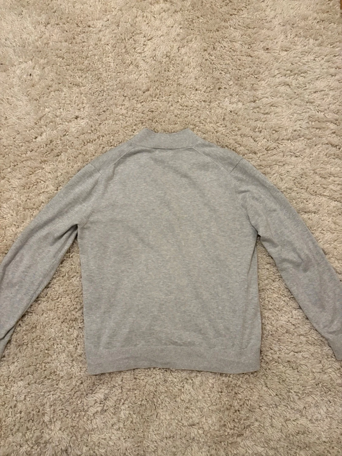 Ljusgrå halvzip tröja från Bläck - 2