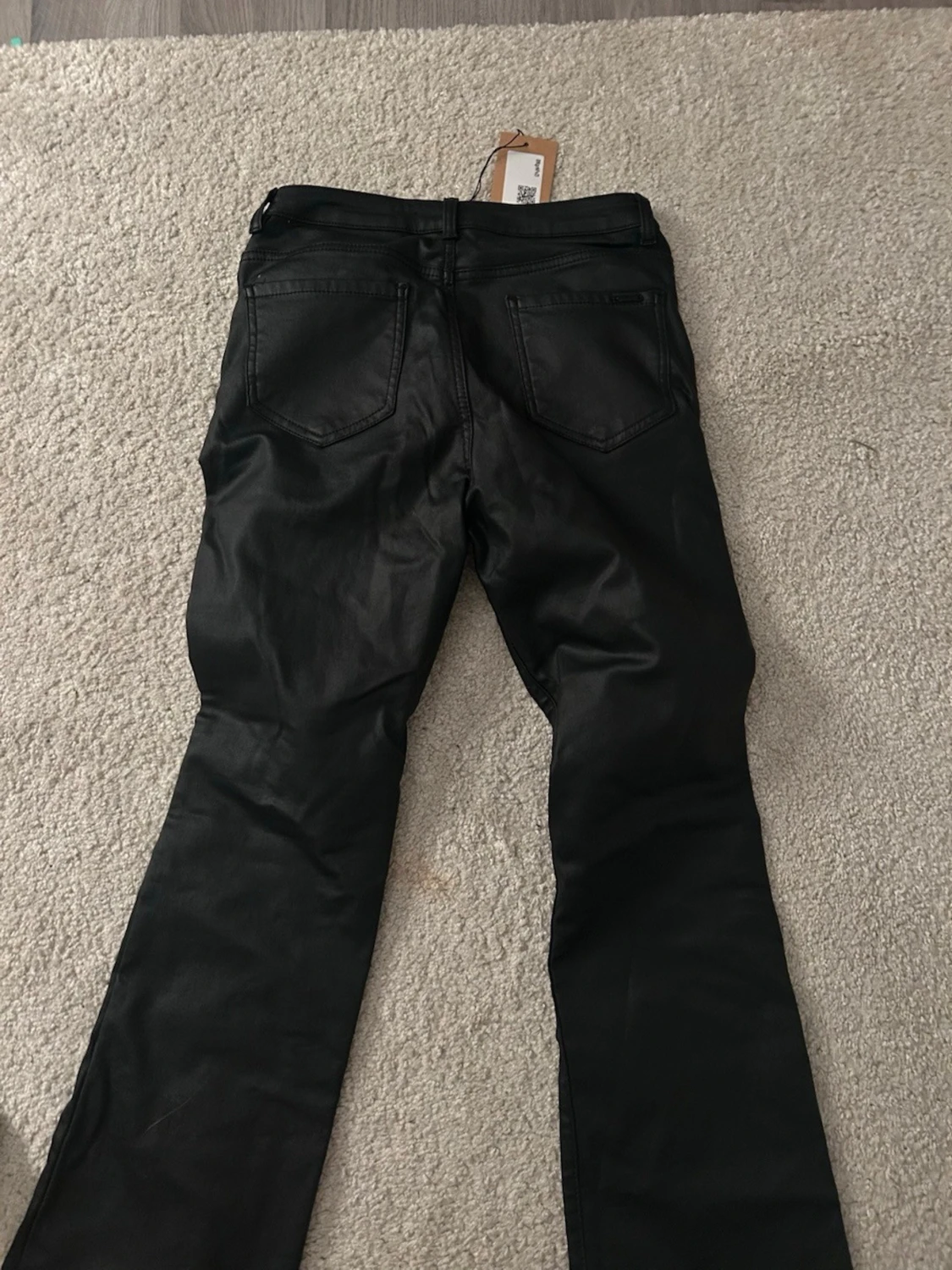 Svarta skinnbyxor byxor  - 2