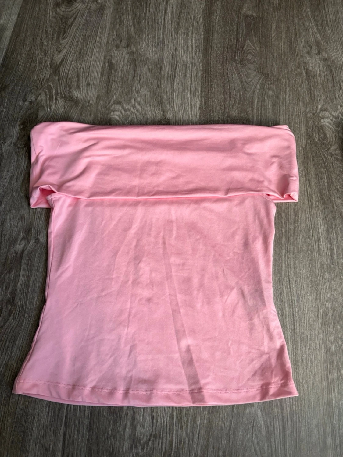 Ljusrosa offshoulder topp - 1