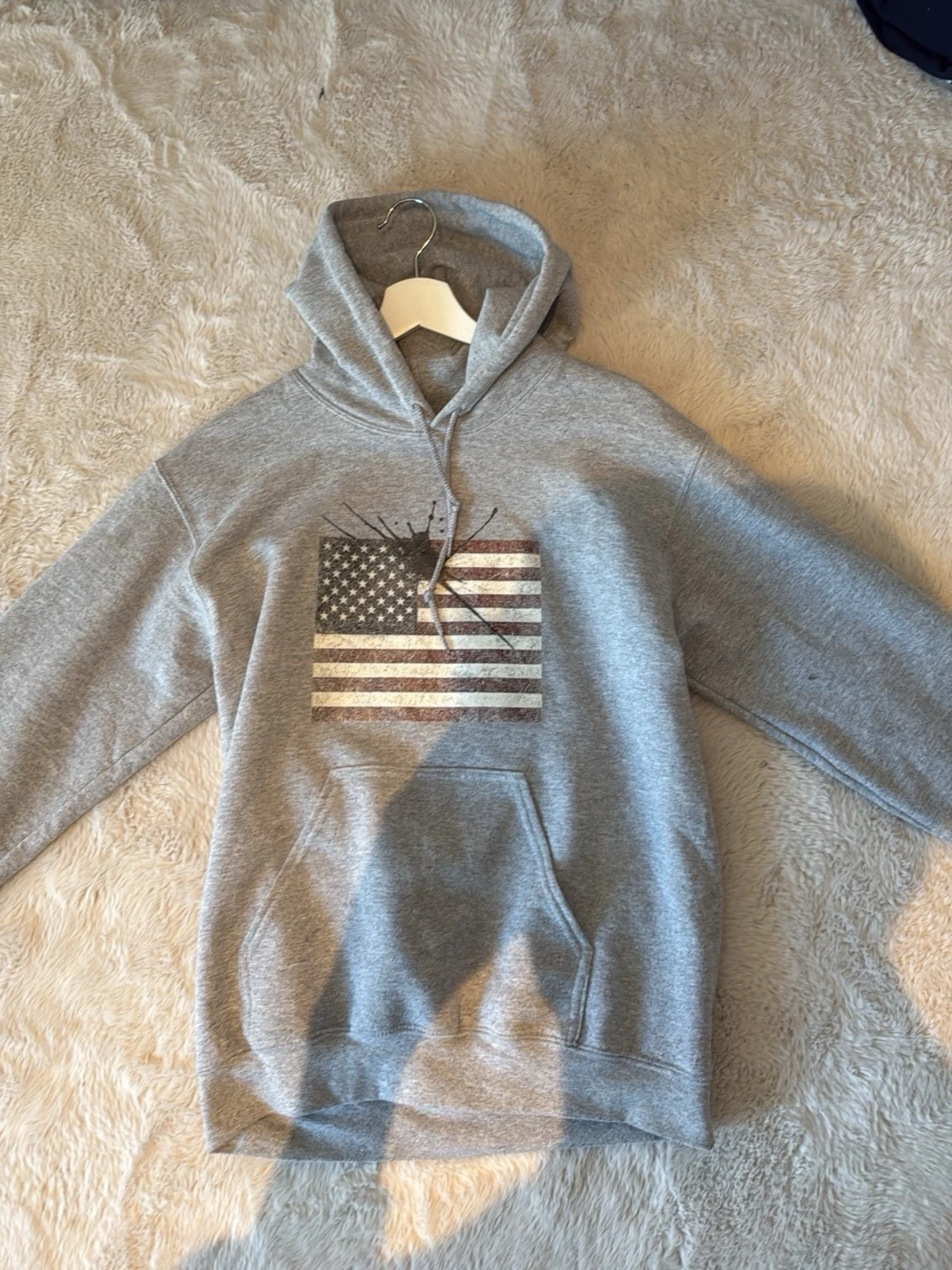 Grå hoodie från concrete inc