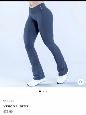 Dfyne vision flares  - Dfyne vision flares i storlek M regular längd! Säljer då dom är förkorta för mig, jag är 175 och har väldigt långa ben. Dessa är ganska tjocka i materialet och sitter skit snyggt, kan skicka mer bilder privat om det önskas! Dom är grå/blå ish (färgen kallas för carbon på hemsidan)