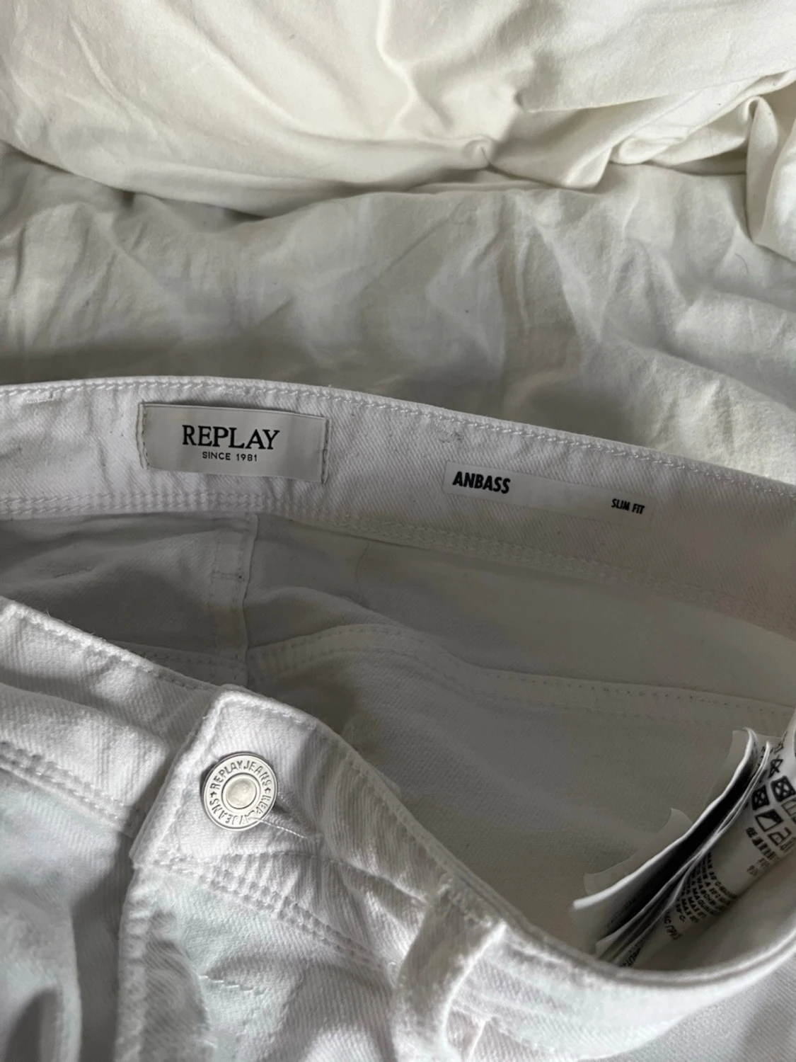 Vita raka jeans från Replay - 3