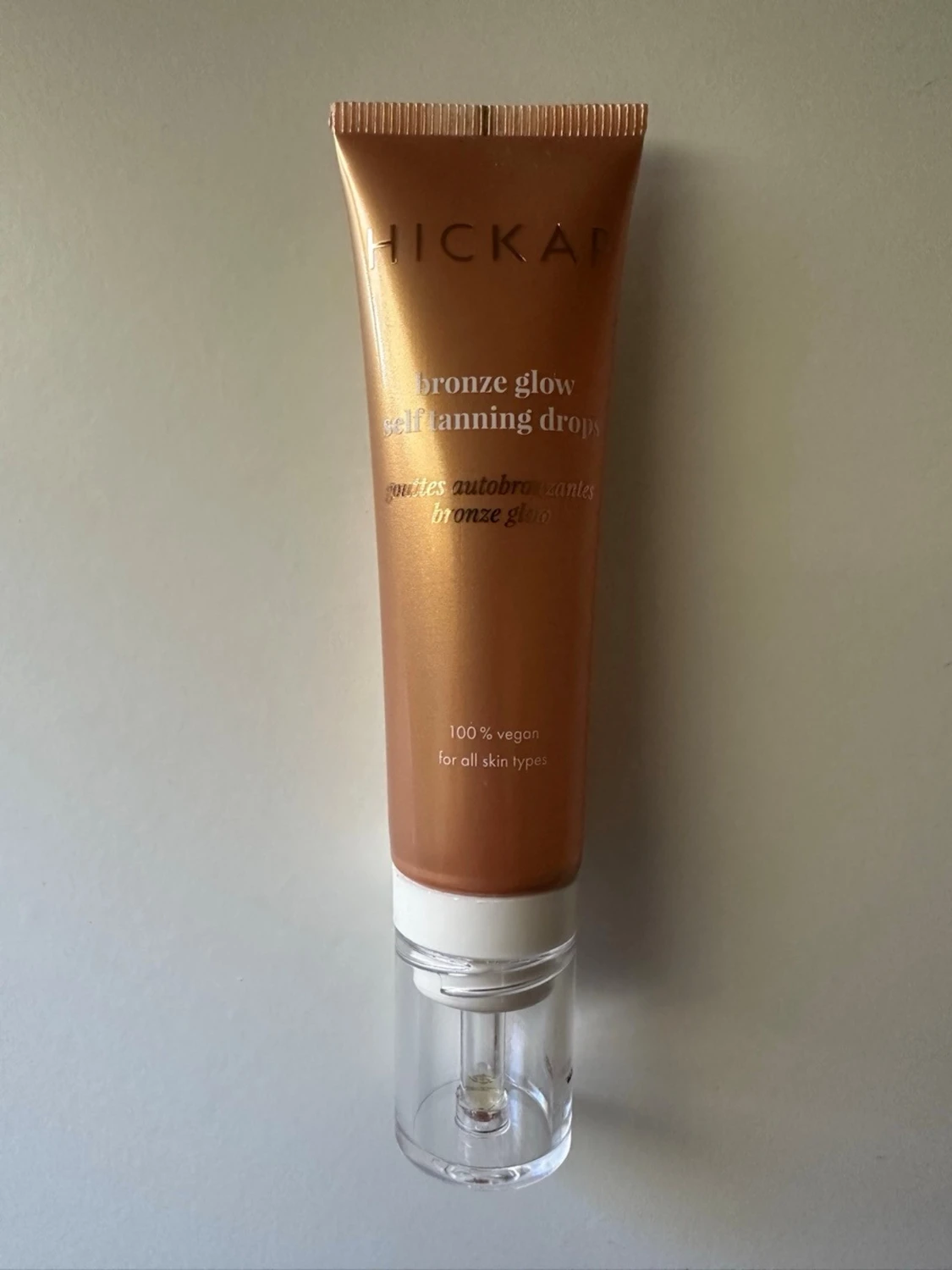 Bronze glow self-tanning drops Hickap