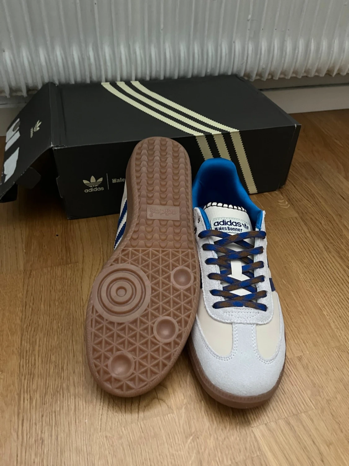 Adidas Wales Bonner sneakers blå/vit - 3